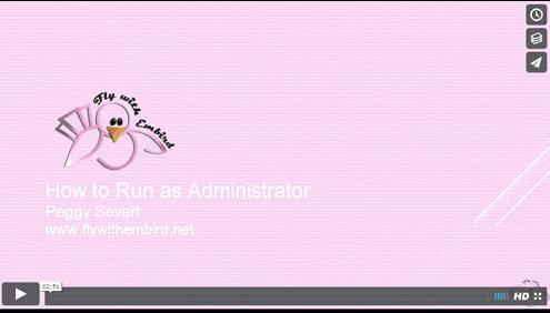 Running as Admin