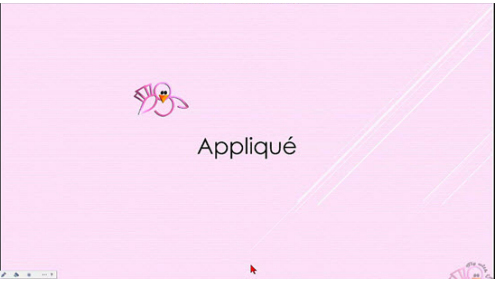 Applique Peggy's Way