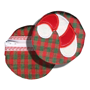 Candy Cane Coin Purse