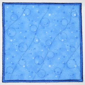 Sea Bubbles Quilt Square